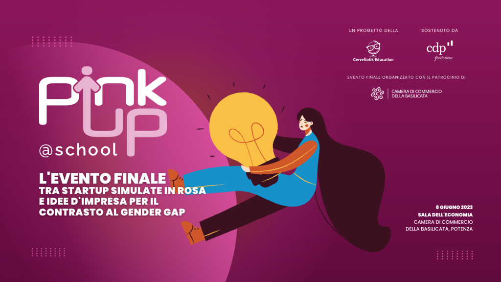 Template Presentazione progetto Evento Finale PinkUP @school (1600 × 900 px)