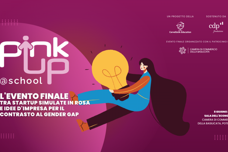 Template Presentazione progetto Evento Finale PinkUP @school (1600 × 900 px)